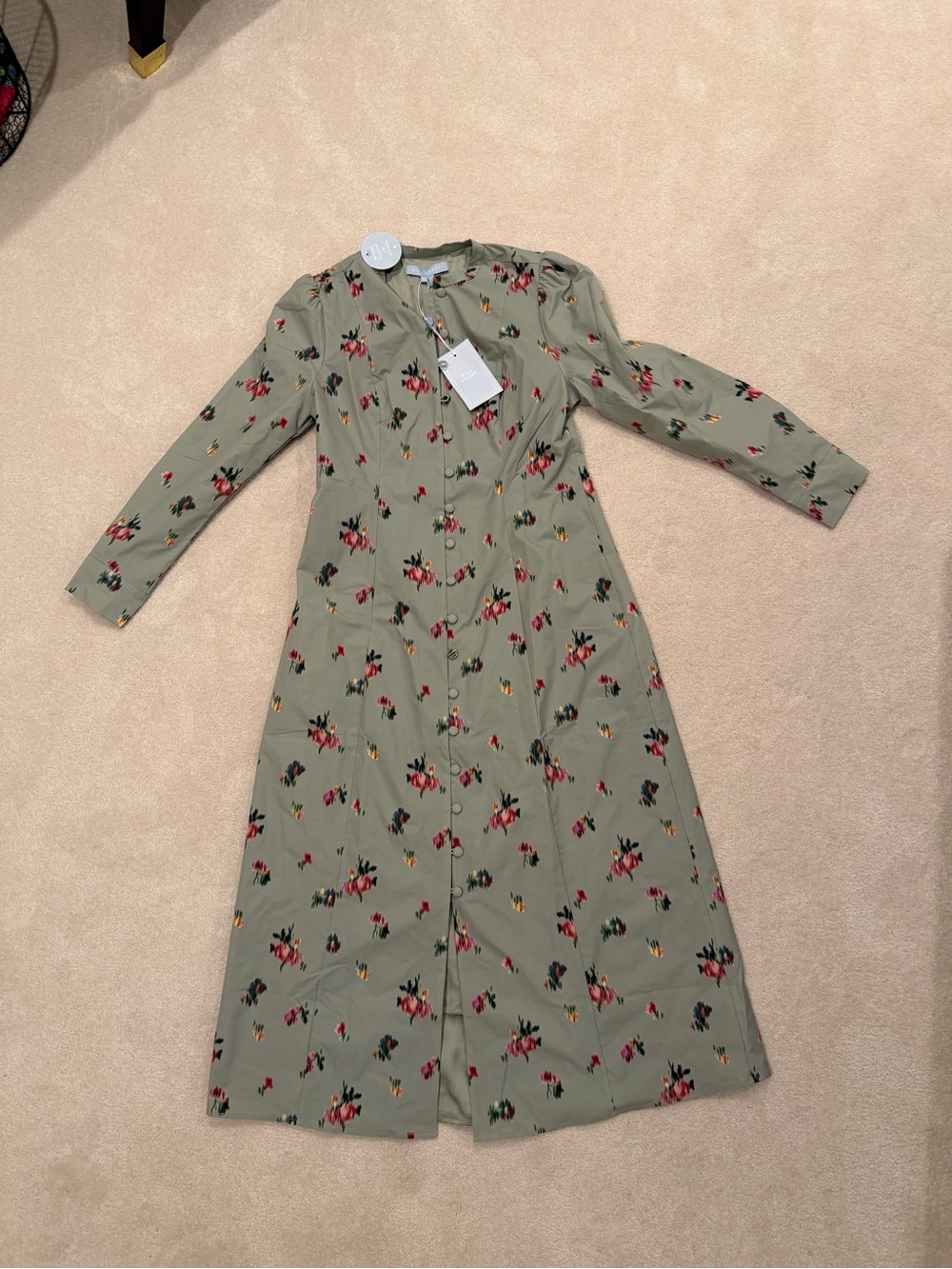 Hill House Lucienne Floral Button-Front Maxi Dress - Picture 2 of 5